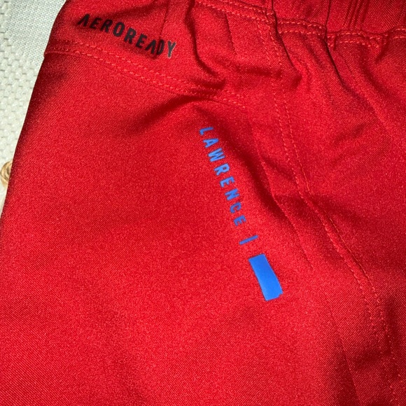 Kansas Jayhawks Adidas Women's Red Athletic Shorts - Picture 9 of 12